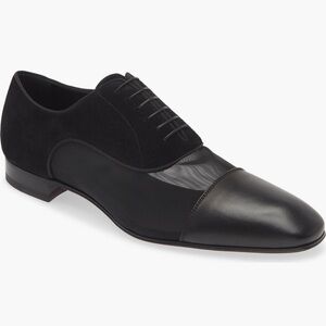 Louis Vuitton Black Leather Oxfords